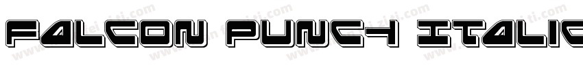 Falcon Punch Italic字体转换